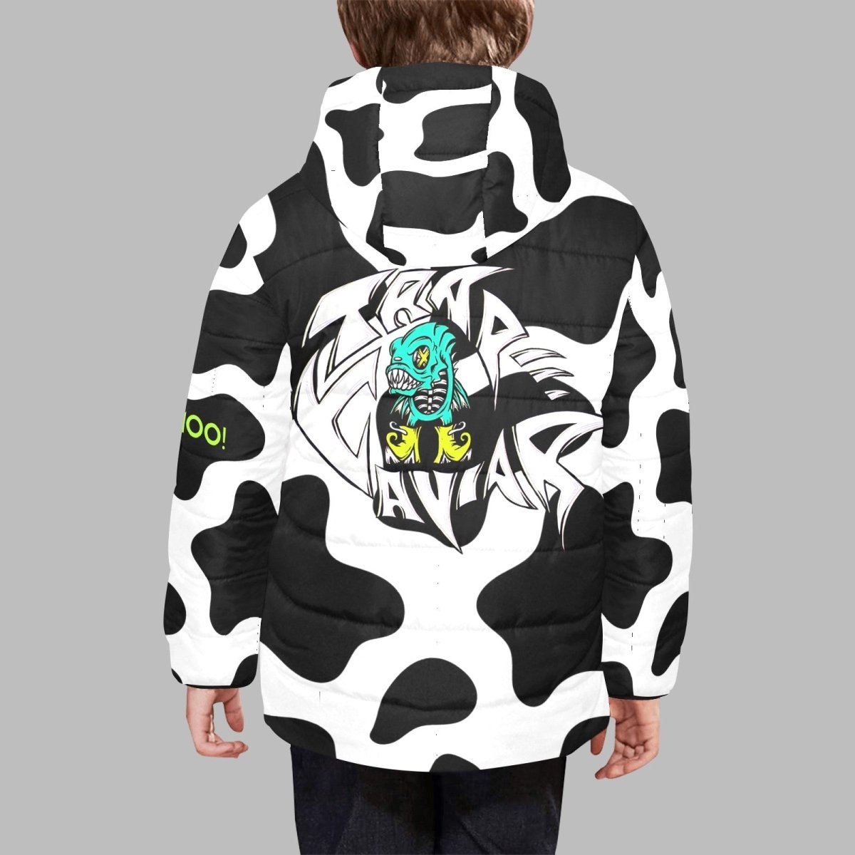 Kids' Trap Caviar “Moo” Hooded Jacket - Trap Caviar