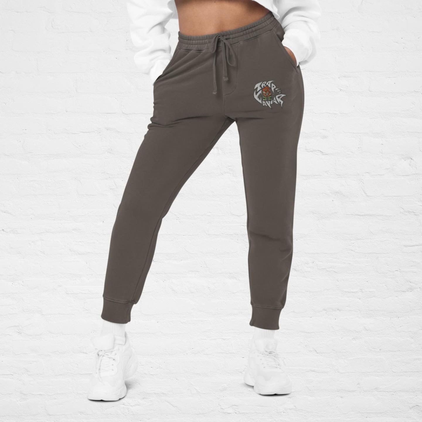 Trap Caviar “Brown Ravi” Unisex pigment-dyed sweatpants - Trap Caviar