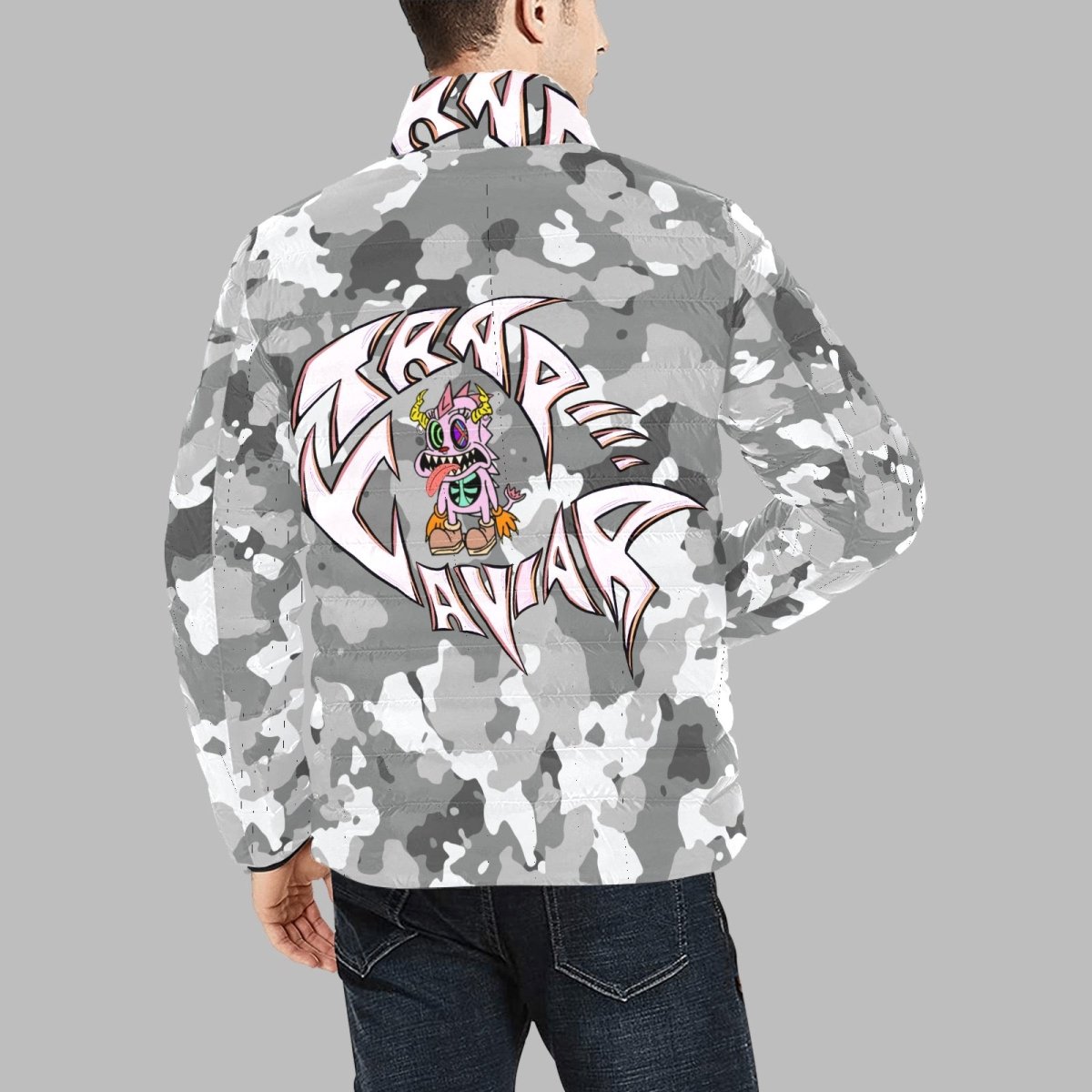 Trap Caviar “Gray Roxie's ” Bomber - Trap Caviar