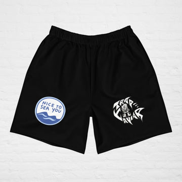 Trap Caviar “Nice 2 Sea You” Men's Athletic Shorts - Trap Caviar