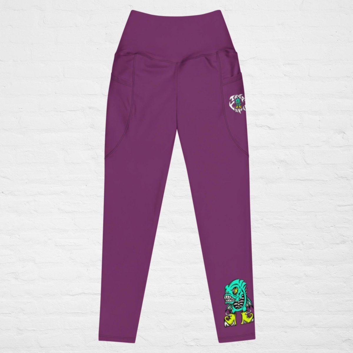 Trap Caviar “Purple Erkcel” Leggings with pockets - Trap Caviar