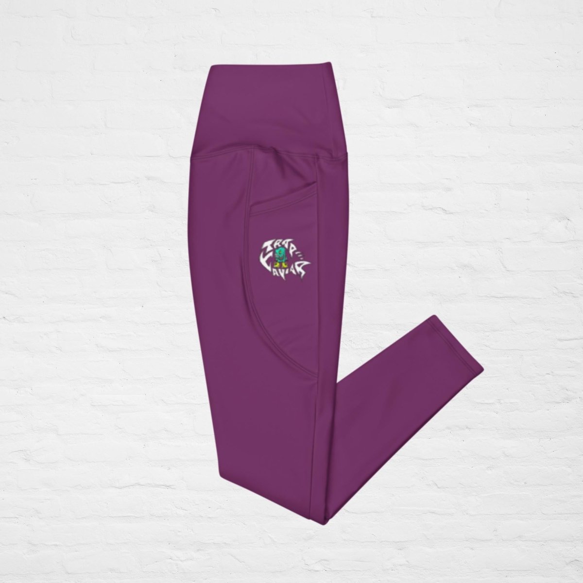 Trap Caviar “Purple Erkcel” Leggings with pockets - Trap Caviar