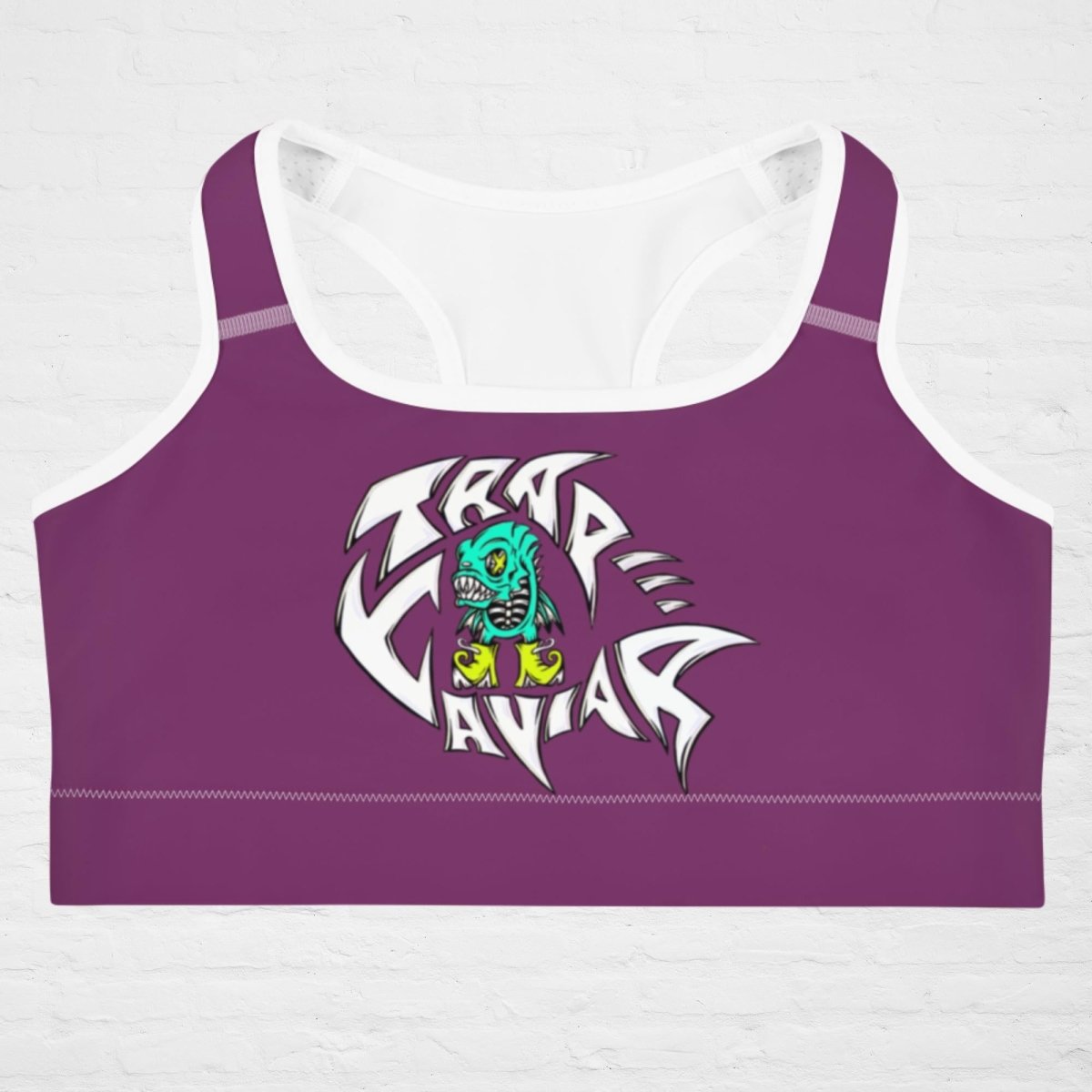 Trap Caviar “Purple Erkcel” Sports bra - Trap Caviar