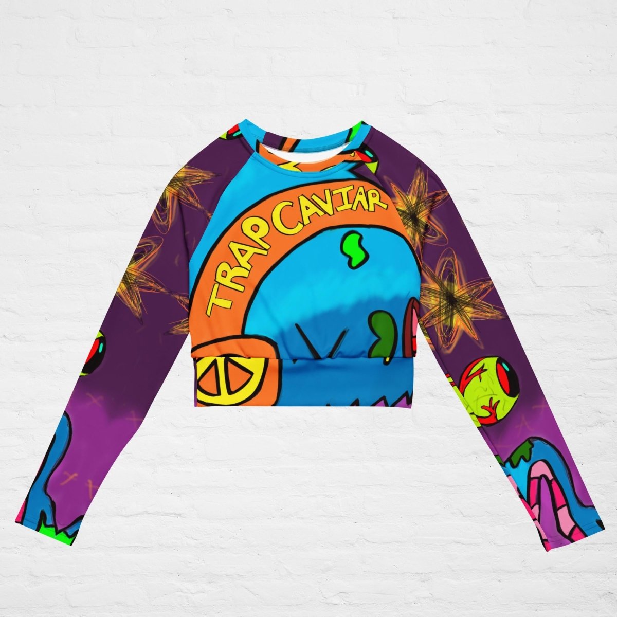 World Peace long-sleeve crop top - Trap Caviar